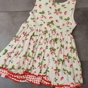 Cream Sleeveless Scoop Neck Casual Sundress